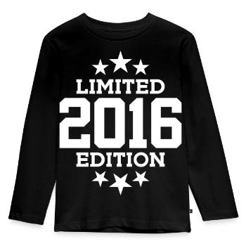 ÉDITION LIMITÉE 2016 10E ANNIVERSAIRE - T-shirt manches longues Premium Enfant - noir - Devant - AI Model Kid Male (0cm)