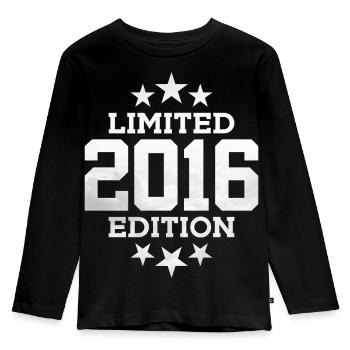 ÉDITION LIMITÉE 2016 10E ANNIVERSAIRE - T-shirt manches longues Premium Enfant - noir - Devant - AI Model Kid Male (0cm)