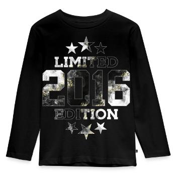 ÉDITION LIMITÉE 2016 10E ANNIVERSAIRE - T-shirt manches longues Premium Enfant - noir - Devant - AI Model Kid Male (0cm)