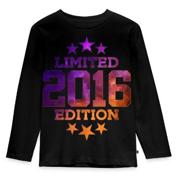 ÉDITION LIMITÉE 2016 10E ANNIVERSAIRE - T-shirt manches longues Premium Enfant - noir - Devant - AI Model Kid Male (0cm)