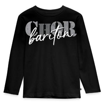 Choir Baritone - Kids' Premium Longsleeve Shirt - black - Front - AI Model Kid Male (0cm)