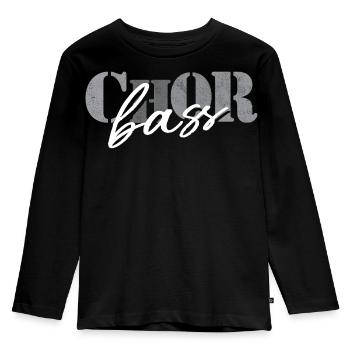 Choir Bass - Kids' Premium Longsleeve Shirt - black - Front - AI Model Kid Male (0cm)