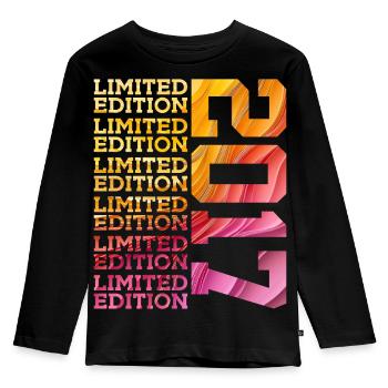 ÉDITION LIMITÉE 2017 9 ANS 9E ANNIVERSAIRE - T-shirt manches longues Premium Enfant - noir - Devant - AI Model Kid Male (0cm)