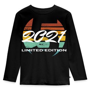 5th Birthday 2021 Boys and Girls Gift - Kids' Premium Longsleeve Shirt - black - Front - AI Model Kid Male (0cm)