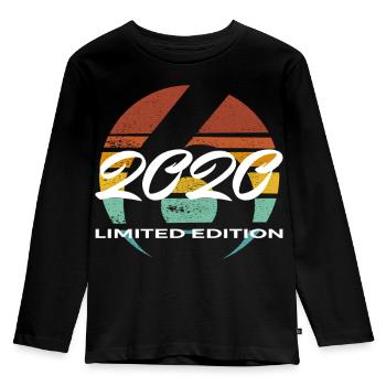 6th Birthday 2020 Boys and Girls Gift - Kids' Premium Longsleeve Shirt - black - Front - AI Model Kid Male (0cm)