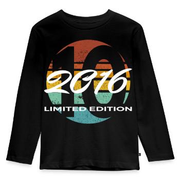 10e anniversaire 2016 cadeau garçons et filles - T-shirt manches longues Premium Enfant - noir - Devant - AI Model Kid Male (0cm)
