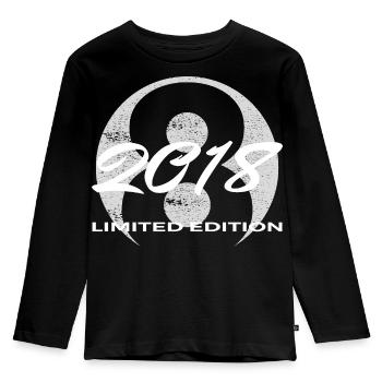 8e anniversaire 2018 cadeau garçons et filles - T-shirt manches longues Premium Enfant - noir - Devant - AI Model Kid Male (0cm)