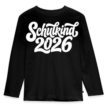 Écolier 2026 - T-shirt manches longues Premium Enfant - noir - Devant - AI Model Kid Male (0cm)