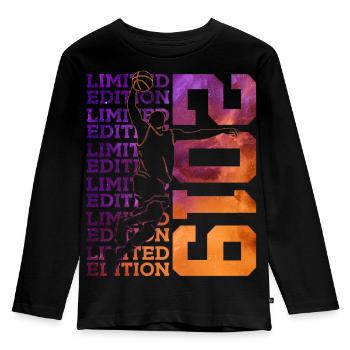 7E ANNIVERSAIRE BASKETBALL 2019 ÉDITION LIMITÉE - T-shirt manches longues Premium Enfant - noir - Devant - AI Model Kid Male (0cm)