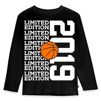 7E ANNIVERSAIRE BASKETBALL 2019 ÉDITION LIMITÉE - T-shirt manches longues Premium Enfant - noir - Devant - AI Model Kid Male (0cm)
