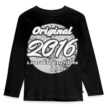 10e anniversaire 2016 cadeau garçons et filles - T-shirt manches longues Premium Enfant - noir - Devant - AI Model Kid Male (0cm)
