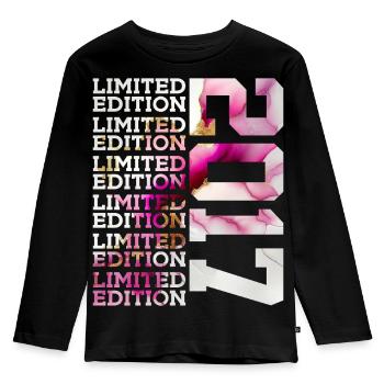 ÉDITION LIMITÉE 2017 - 9 ANS - 9E ANNIVERSAIRE - T-shirt manches longues Premium Enfant - noir - Devant - AI Model Kid Male (0cm)