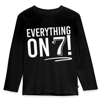 Lucky Number Lucky Have Favorite Number Gift - Kids' Premium Longsleeve Shirt - black - Front - AI Model Kid Male (0cm)