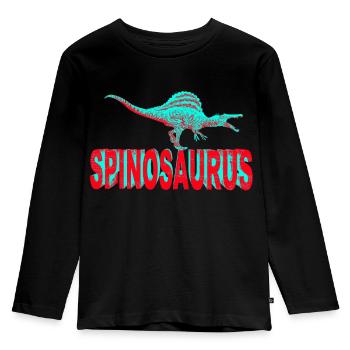 Dinosaur Spinosaurus - Kids' Premium Longsleeve Shirt - black - Front - AI Model Kid Male (0cm)