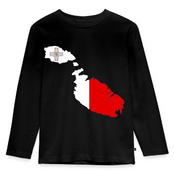 Malta - Kids' Premium Longsleeve Shirt - black - Front - AI Model Kid Male (0cm)