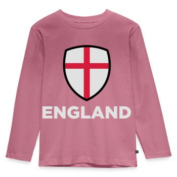 Drapeau national d'Angleterre - T-shirt manches longues Premium Enfant - mauve - Devant - AI Model Kid Female (0cm)