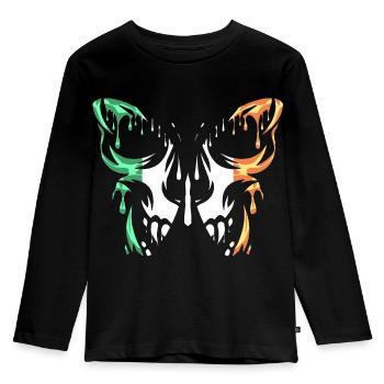 Drapeau de l’Irlande, Pays, États officiels, Continent - T-shirt manches longues Premium Enfant - noir - Devant - AI Model Kid Male (0cm)