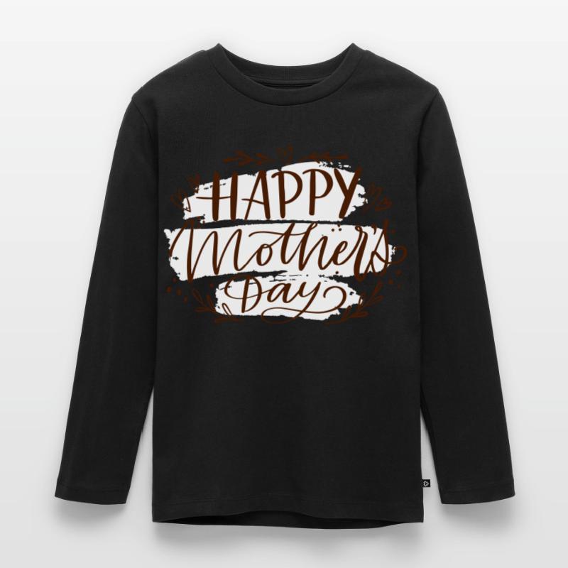 muttertag, Muttertagsgeschenk, Geschenk Mama Kinder Premium Bio Langarmshirt