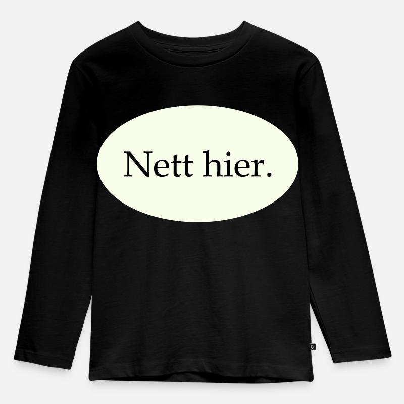 Nice here - Kids' Premium Longsleeve Shirt - black