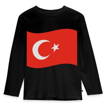 turquie - T-shirt manches longues Premium Enfant - noir - Devant - AI Model Kid Male (0cm)