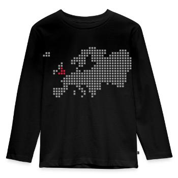 England - Kids' Premium Longsleeve Shirt - black - Front - AI Model Kid Male (0cm)