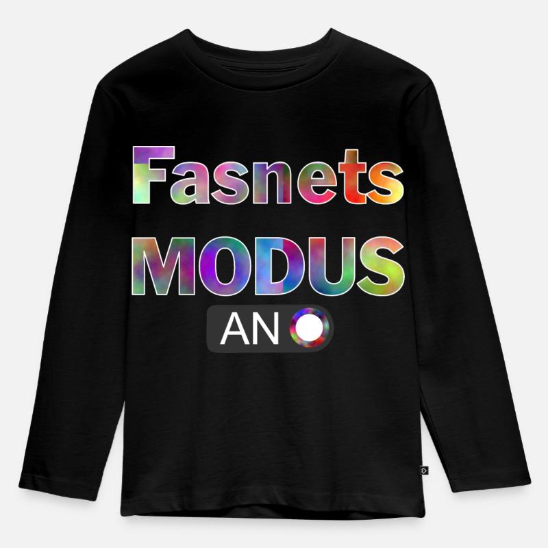 Fasnetsmodus - Kids' Premium Longsleeve Shirt - black