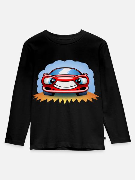 Racing car - Kids' Premium Longsleeve Shirt - black