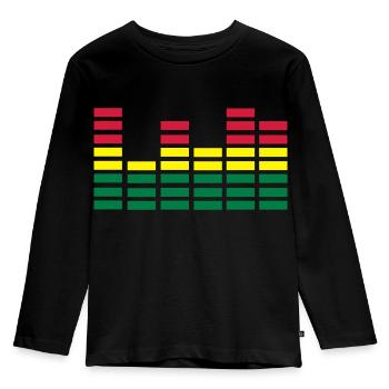 Equalizer - Kinder Premium Bio Langarmshirt - Schwarz - Vorne - AI Model Kid Male (0cm)