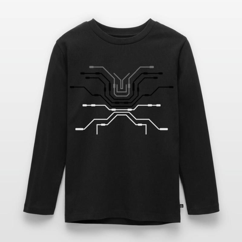 computer design pc wires processor cpu wire ve Kids' Premium Longsleeve Shirt