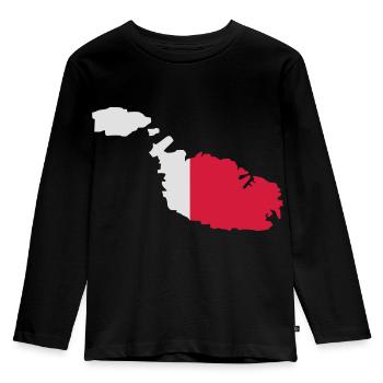 Malta - Kids' Premium Longsleeve Shirt - black - Front - AI Model Kid Male (0cm)