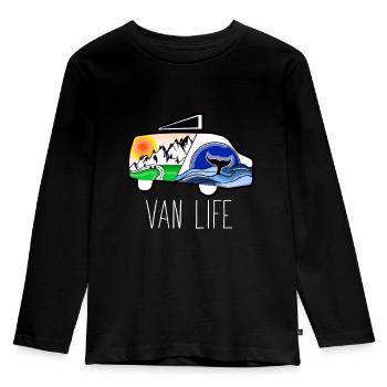 VAN LIFE VANLIFER NOMADS - T-shirt manches longues Premium Enfant - noir - Devant - AI Model Kid Male (0cm)