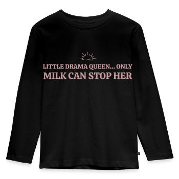 Baby - Kids' Premium Longsleeve Shirt - black - Front - AI Model Kid Male (0cm)