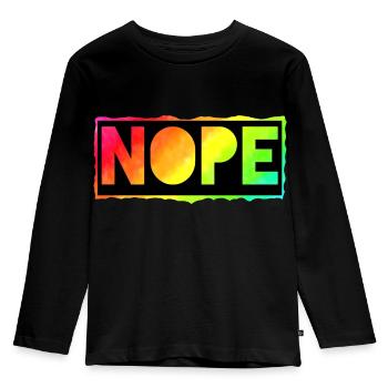 Non - T-shirt manches longues Premium Enfant - noir - Devant - AI Model Kid Male (0cm)