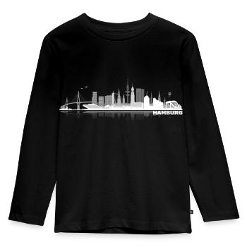 waterkant05hell - Kids' Premium Longsleeve Shirt - black - Front - AI Model Kid Male (0cm)