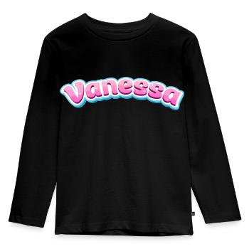 Cadeau Vanessa - T-shirt manches longues Premium Enfant - noir - Devant - AI Model Kid Male (0cm)