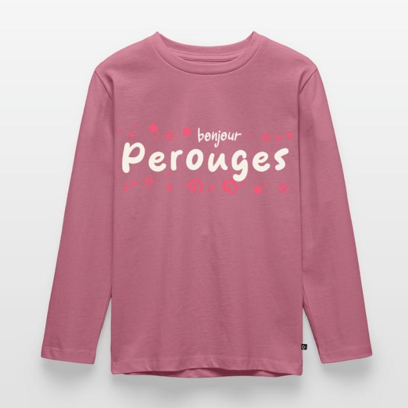 Pérouges Kinder Premium Bio Langarmshirt