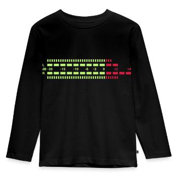 Equalizer dreifarbig EQ Musik Anlage Techno Club S - T-shirt manches longues Premium Enfant - noir - Devant - AI Model Kid Male (0cm)
