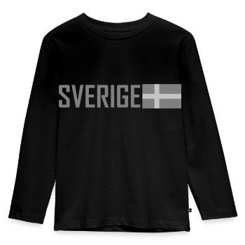 Tactical grey Sweden - Kids' Premium Longsleeve Shirt - black - Front - AI Model Kid Male (0cm)