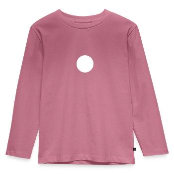 cercle blanc - fond de forme ronde - T-shirt manches longues Premium Enfant - mauve - Devant - AI Model Kid Female (0cm)
