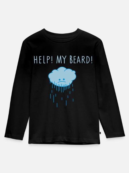 help (b) - Kids' Premium Longsleeve Shirt - black