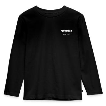 D9042587 B52B 4948 81F7 E9BDEE6B5606 - Kinder Premium Bio Langarmshirt - Schwarz - Vorne - AI Model Kid Male (0cm)