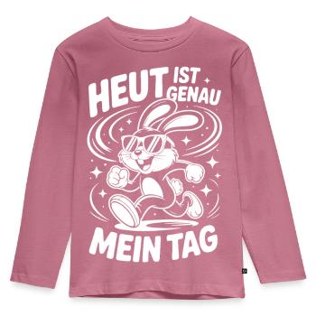 Today is exactly my day - Kids' Premium Longsleeve Shirt - mauve - Front - AI Model Kid Female (0cm)