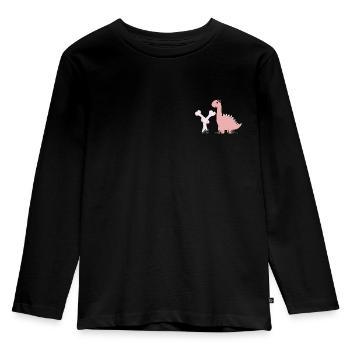 Lettre Y - T-shirt manches longues Premium Enfant - noir - Devant - AI Model Kid Male (0cm)