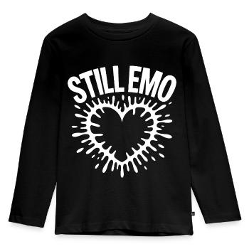 Still emo! Goth Emo Alternative Aesthetic - Kids' Premium Longsleeve Shirt - black - Front - AI Model Kid Male (0cm)