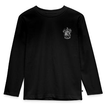 Harry Potter Ravenclaw kleines Wappen - Kinder Premium Bio Langarmshirt - Schwarz - Vorne - AI Model Kid Male (0cm)