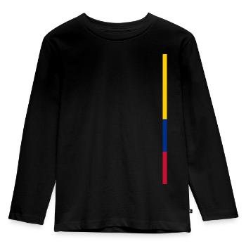 Bande de Colombie - T-shirt manches longues Premium Enfant - noir - Devant - AI Model Kid Male (0cm)