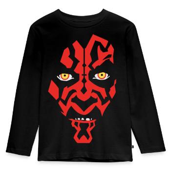 Star Wars Red Sith Face - Kids' Premium Longsleeve Shirt - black - Front - AI Model Kid Male (0cm)