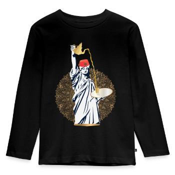 Moroccan Tea Pouring Moroccan Level - Atay - Kids' Premium Longsleeve Shirt - black - Front - AI Model Kid Male (0cm)