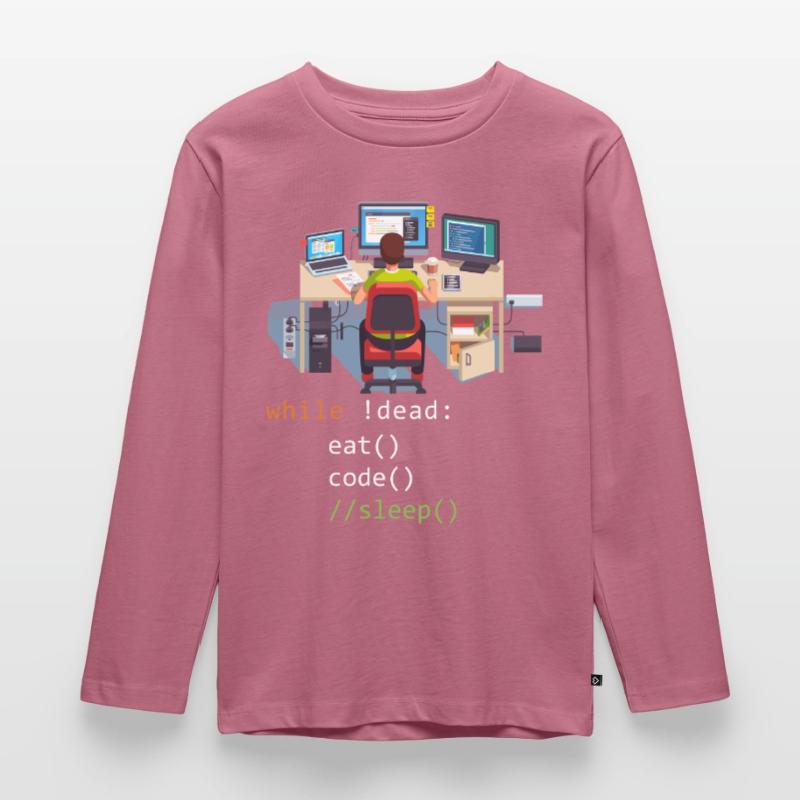 Informatique Python Programmeur Manger Code Sommeil T-shirt manches longues Premium Enfant