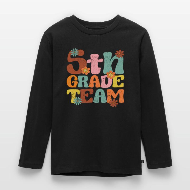 5th Class Team Figth Class Teacher Student Back Kids' Premium Longsleeve Shirt